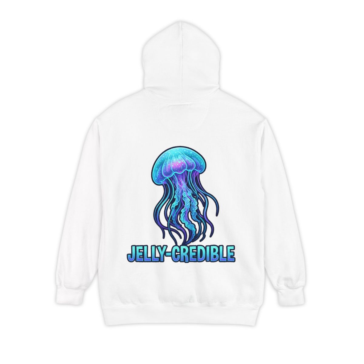 Color: White | Jelly Credible Garment-Dyed Hoodie