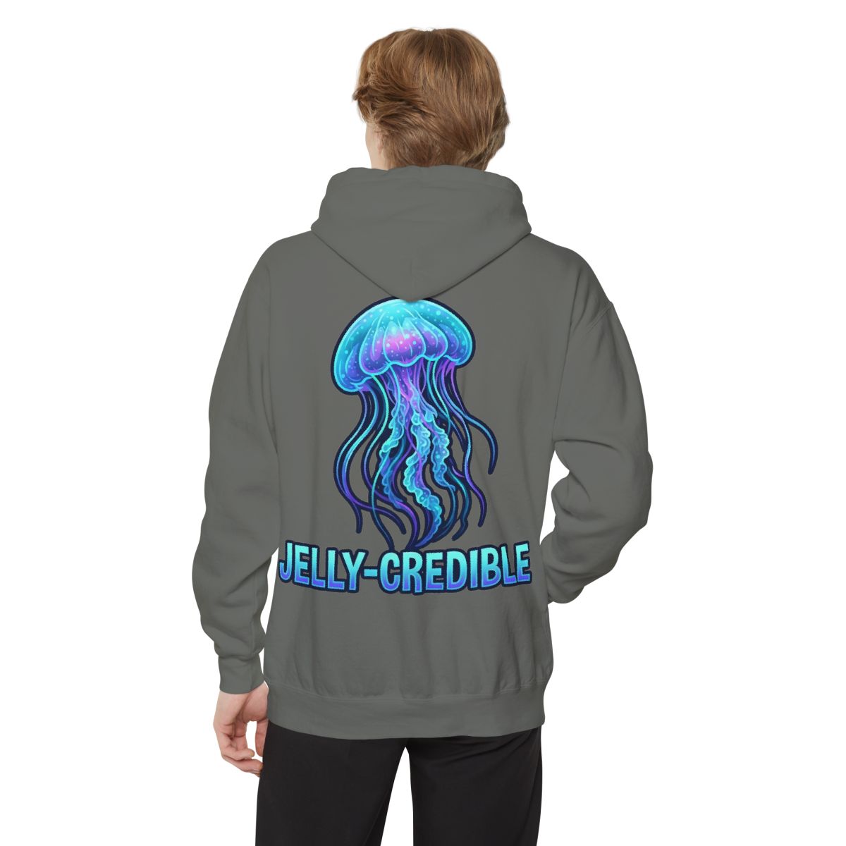 Color: Grey | Jelly Credible Garment-Dyed Hoodie