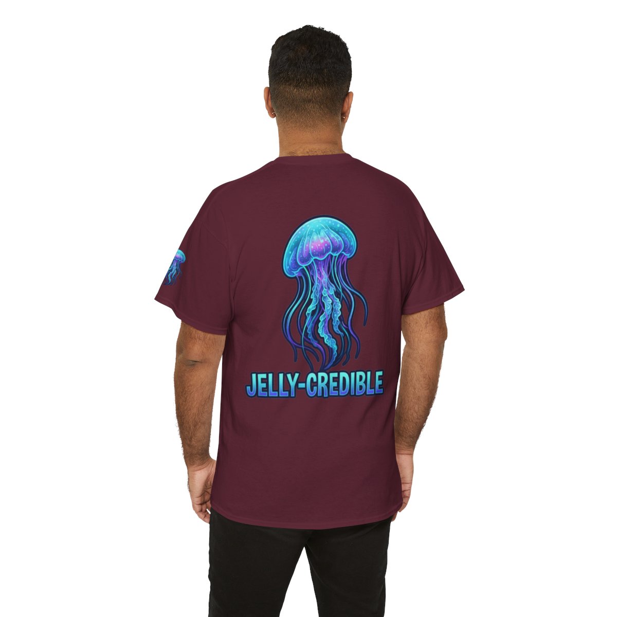 Color: Maroon | Jelly Credible Premium Graphic Tee