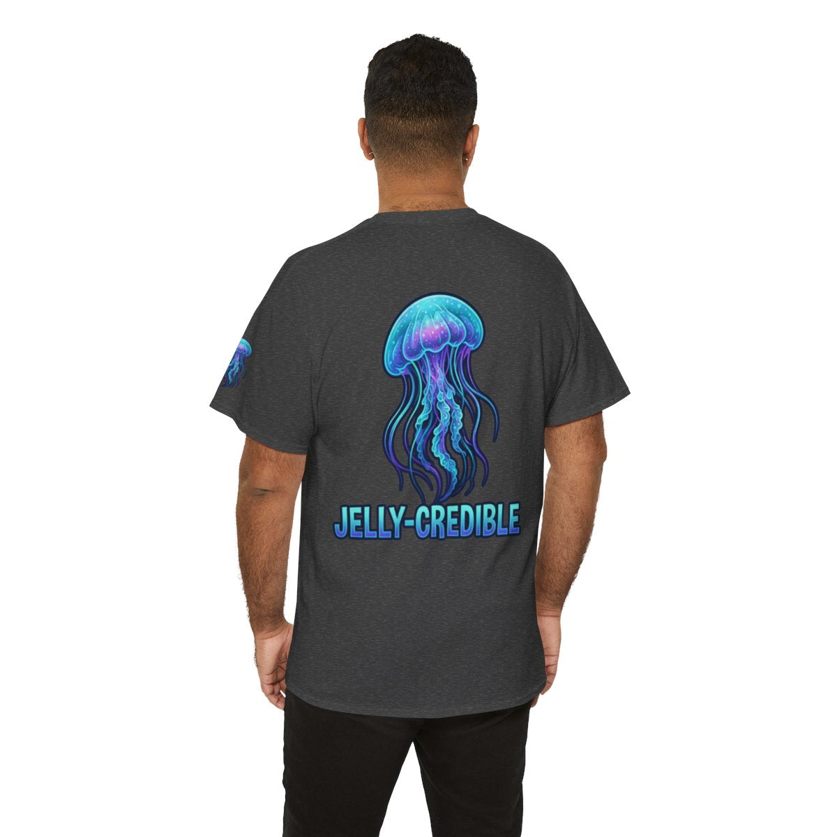 Color: Dark Heather | Jelly Credible Premium Graphic Tee