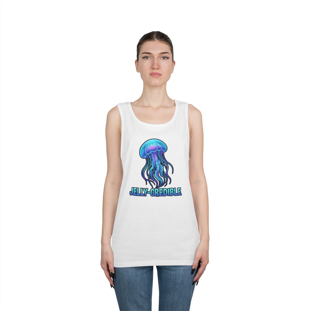 Color: White | Jelly Credible Tank Top