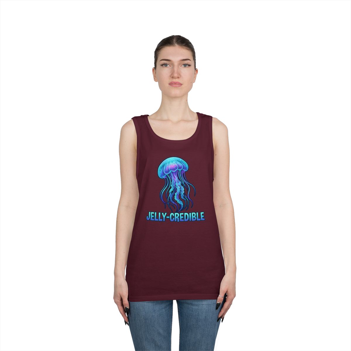 Color: Maroon | Jelly Credible Tank Top