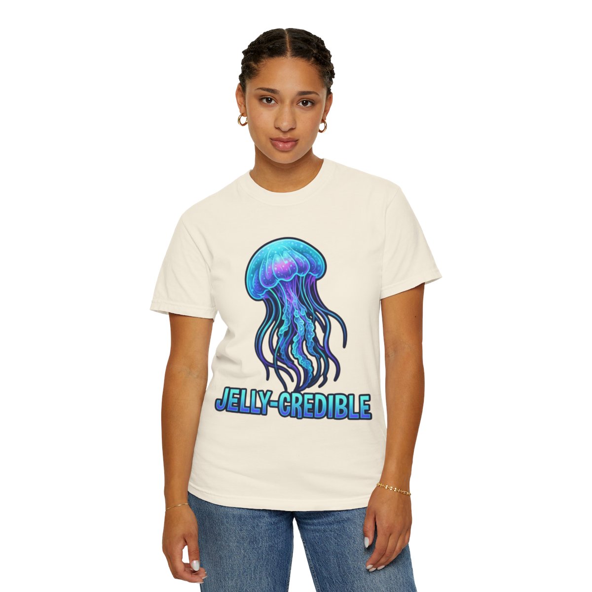 Color: Ivory | Jelly Credible Unisex Garment-Dyed Tee