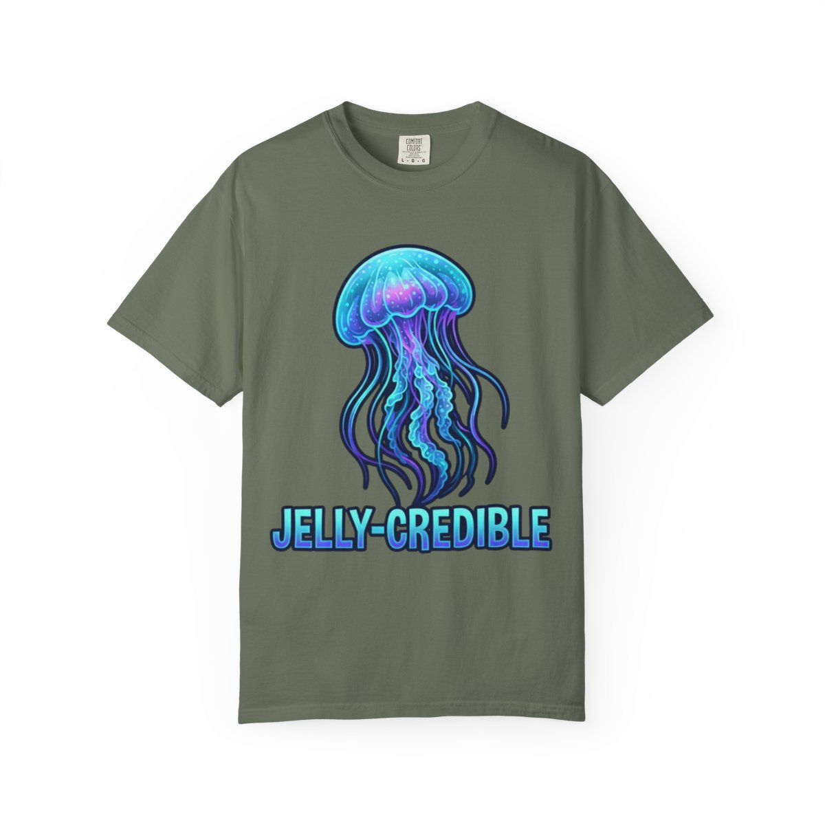 Color: Moss | Jelly Credible Unisex Garment-Dyed Tee