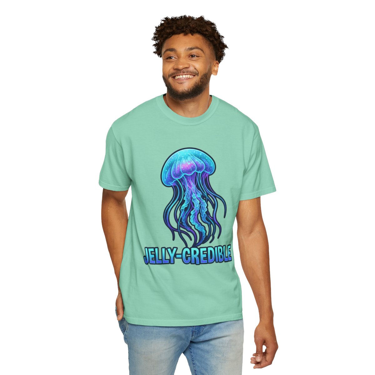 Color: Island Reef | Jelly Credible Unisex Garment-Dyed Tee