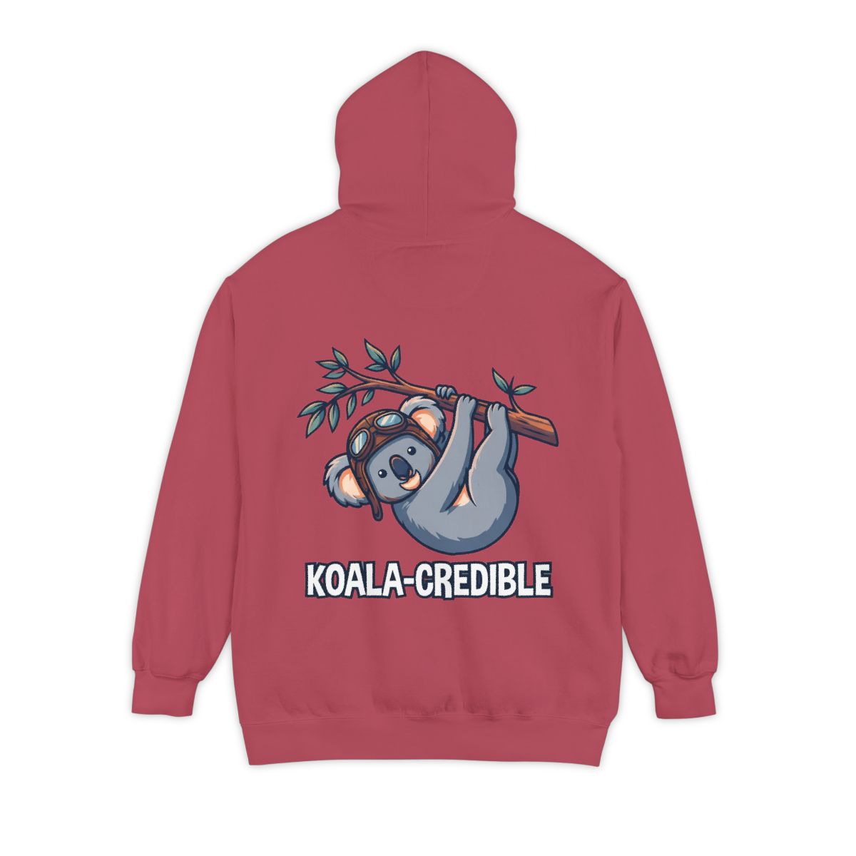 Color: Crimson | Koala Credible Garment-Dyed Hoodie