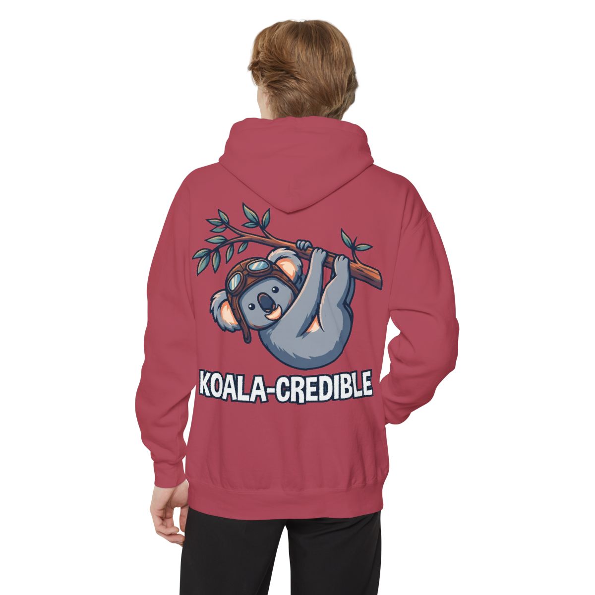 Color: Crimson | Koala Credible Garment-Dyed Hoodie