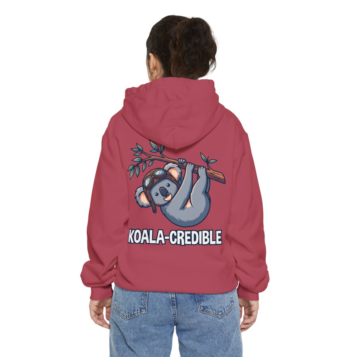 Color: Crimson | Koala Credible Garment-Dyed Hoodie