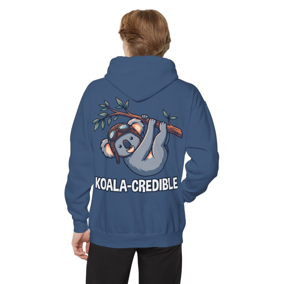 Color: True Navy | Koala Credible Garment-Dyed Hoodie