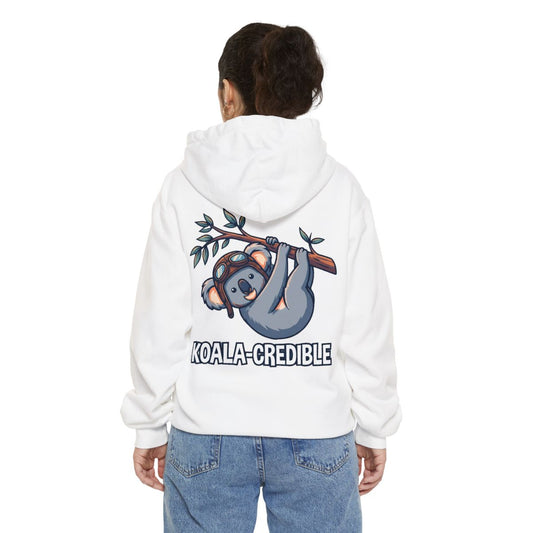 Color: White | Koala Credible Garment-Dyed Hoodie