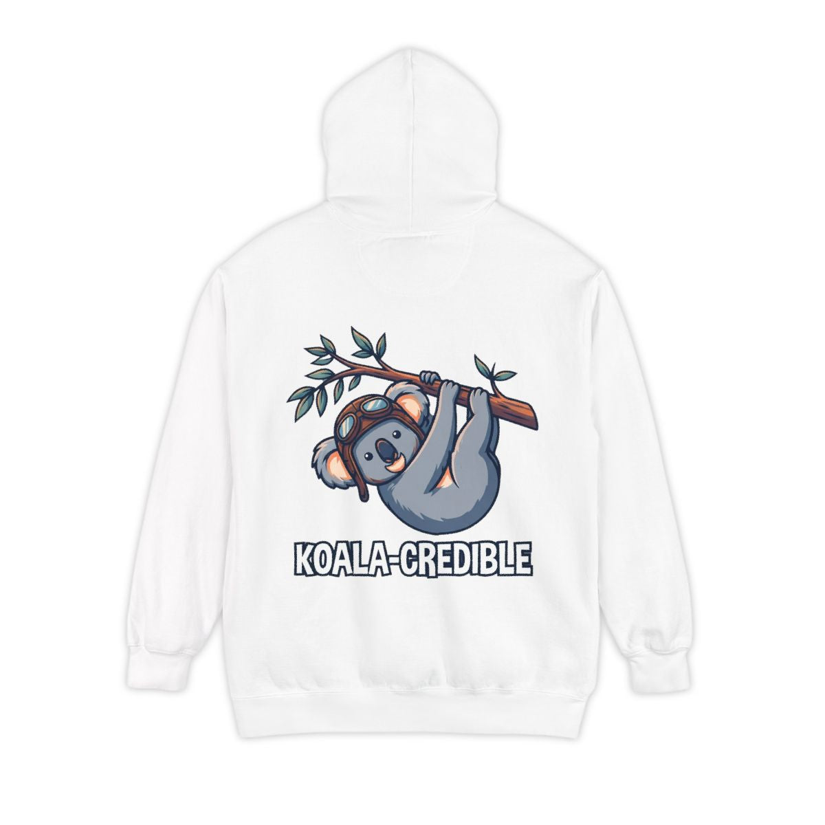 Color: White | Koala Credible Garment-Dyed Hoodie