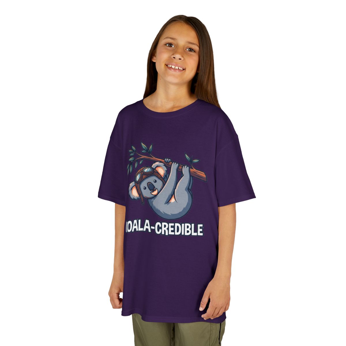 Color: Purple | Koala Credible Kids Tee
