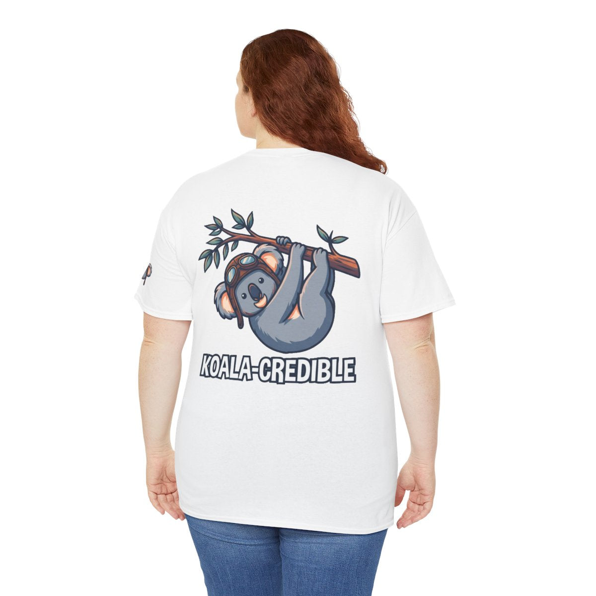 Color: White | Koala Credible Premium Graphic Tee