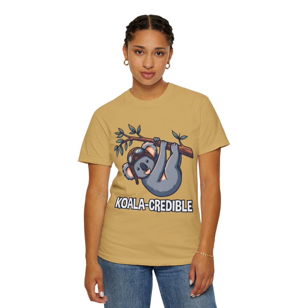 Color: Mustard | Koala Credible Unisex Garment-Dyed Tee