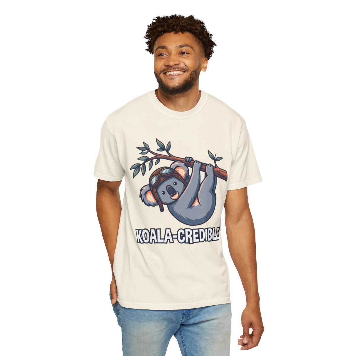 Color: Ivory | Koala Credible Unisex Garment-Dyed Tee
