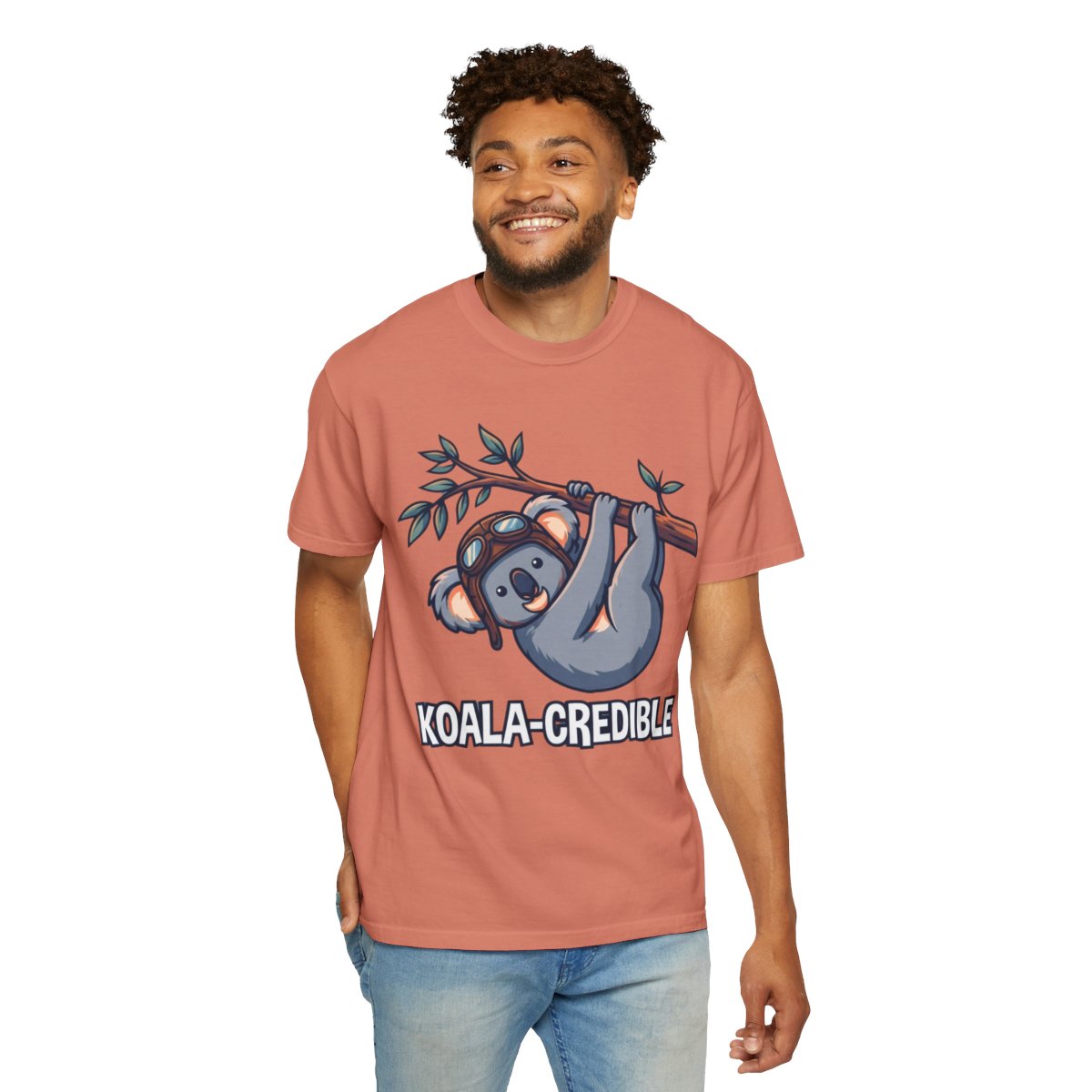 Color: Terracotta | Koala Credible Unisex Garment-Dyed Tee