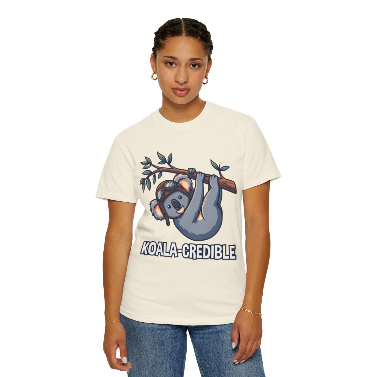 Color: Ivory | Koala Credible Unisex Garment-Dyed Tee