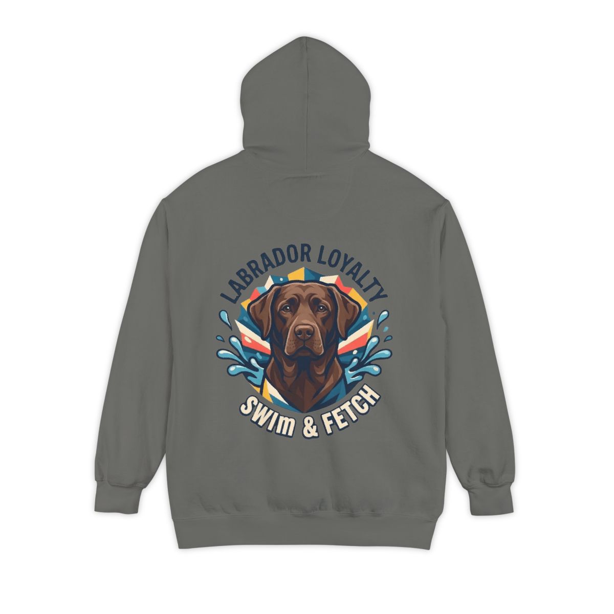 Color: Grey | Labrador Loyalty Swim Fetch Garment-Dyed Hoodie
