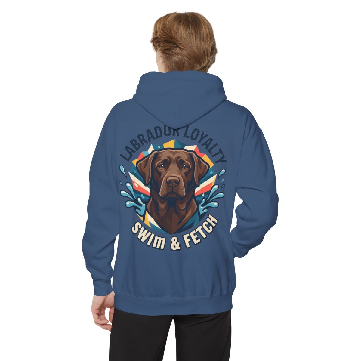 Color: True Navy | Labrador Loyalty Swim Fetch Garment-Dyed Hoodie