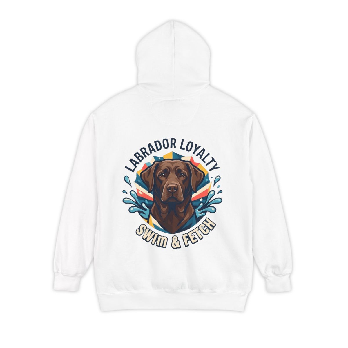 Color: White | Labrador Loyalty Swim Fetch Garment-Dyed Hoodie