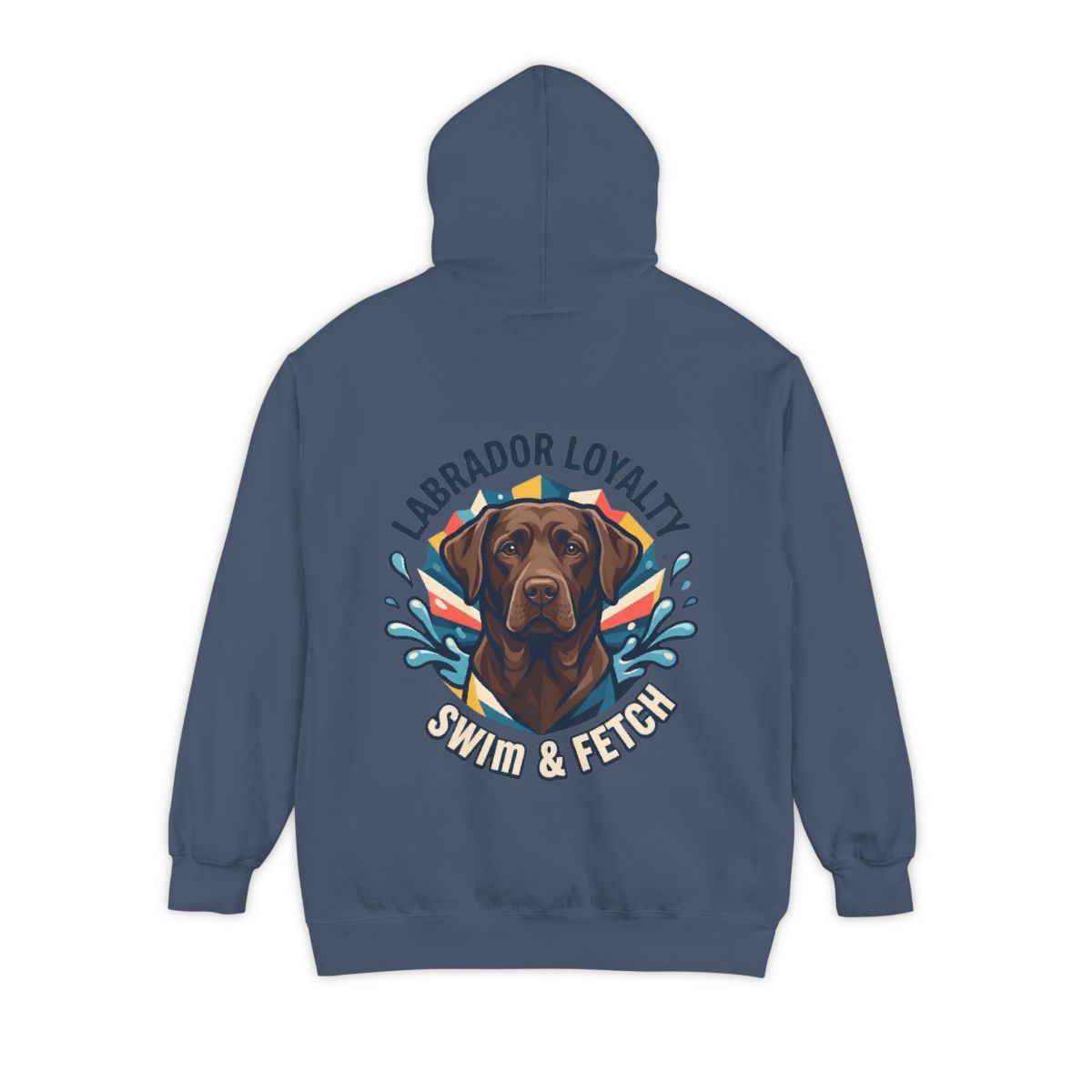 Color: Denim | Labrador Loyalty Swim Fetch Garment-Dyed Hoodie