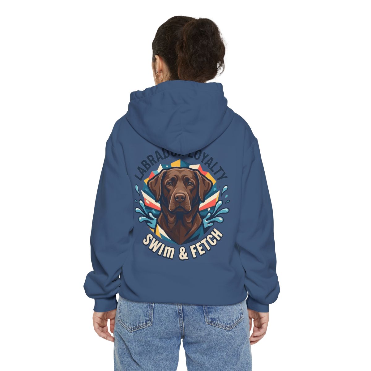 Color: True Navy | Labrador Loyalty Swim Fetch Garment-Dyed Hoodie