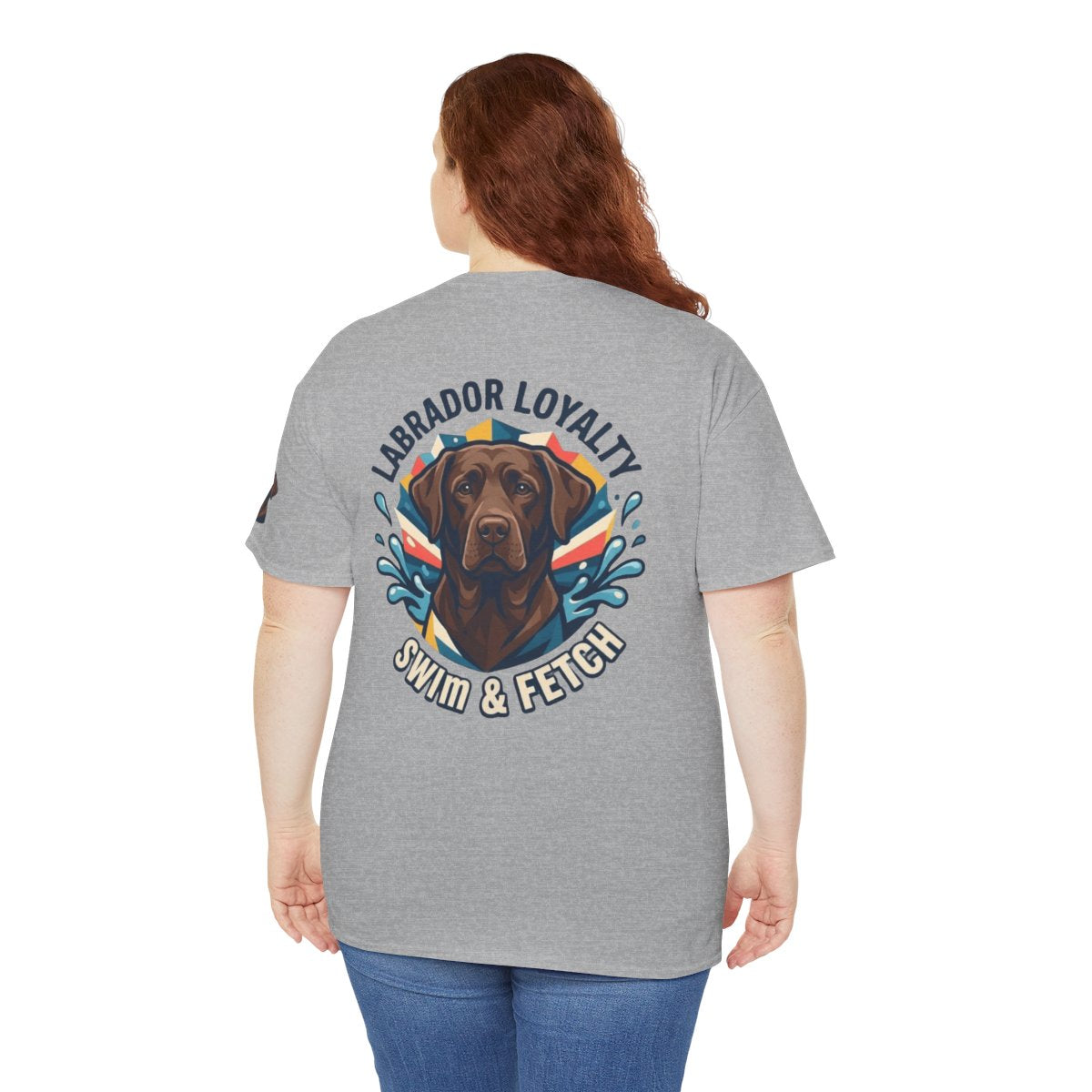 Color: Sport Grey | Labrador Loyalty Swim Fetch Premium Graphic Tee