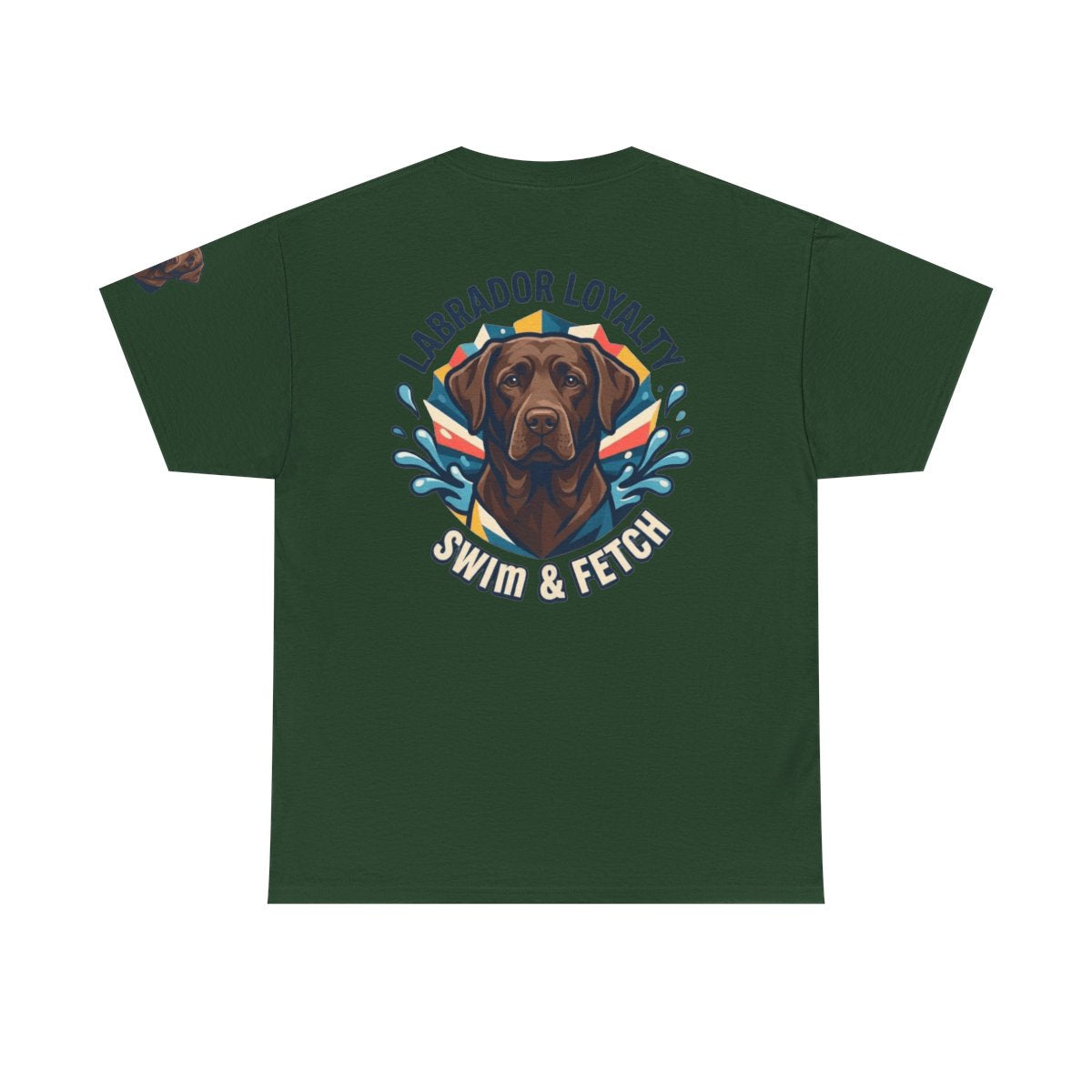 Color: Forest Green | Labrador Loyalty Swim Fetch Premium Graphic Tee