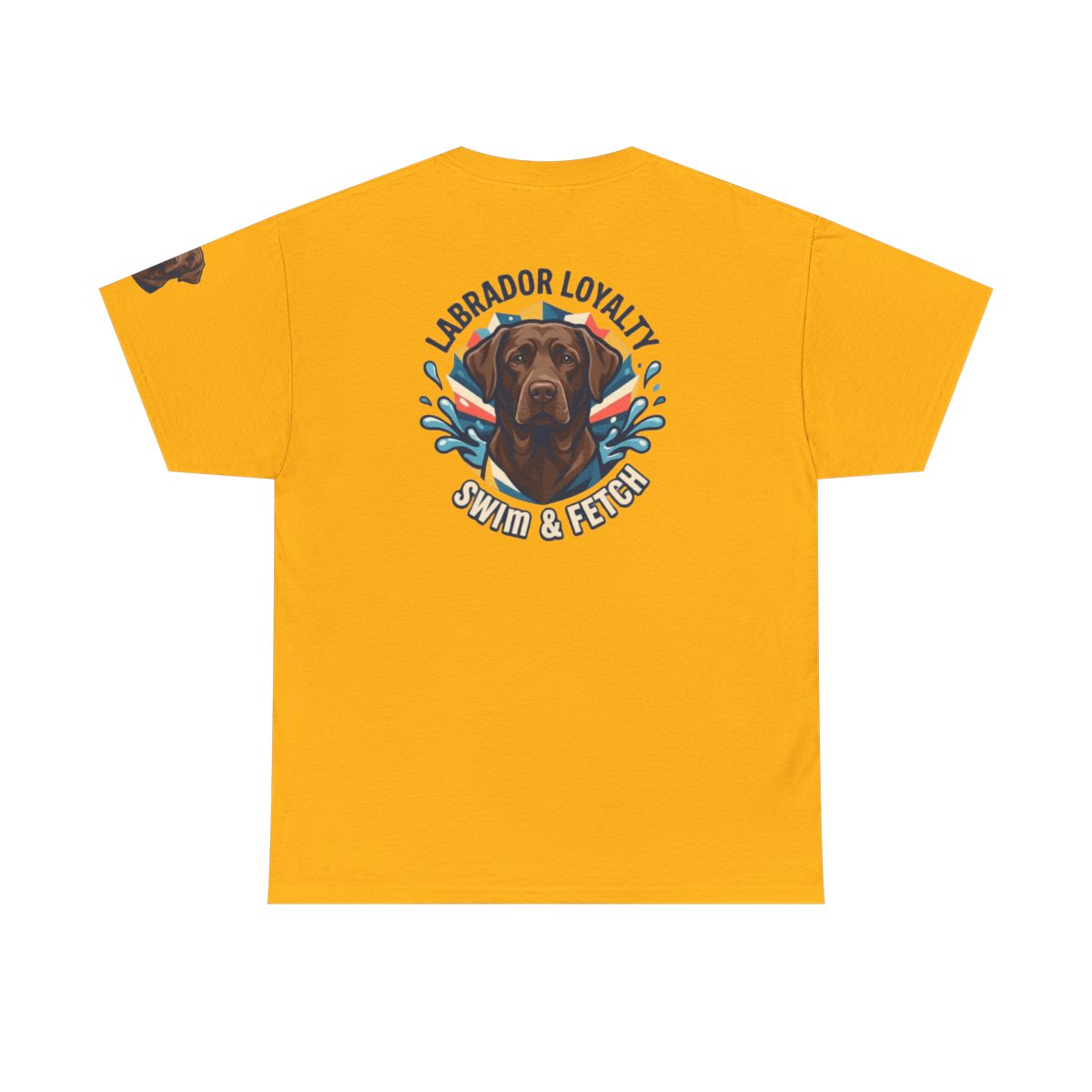 Color: Gold | Labrador Loyalty Swim Fetch Premium Graphic Tee