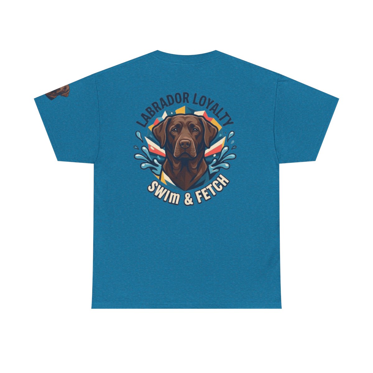 Color: Antique Sapphire | Labrador Loyalty Swim Fetch Premium Graphic Tee