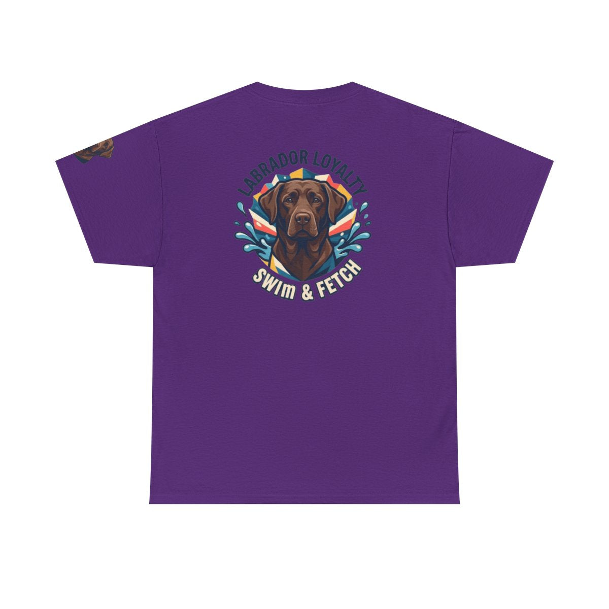 Color: Purple | Labrador Loyalty Swim Fetch Premium Graphic Tee