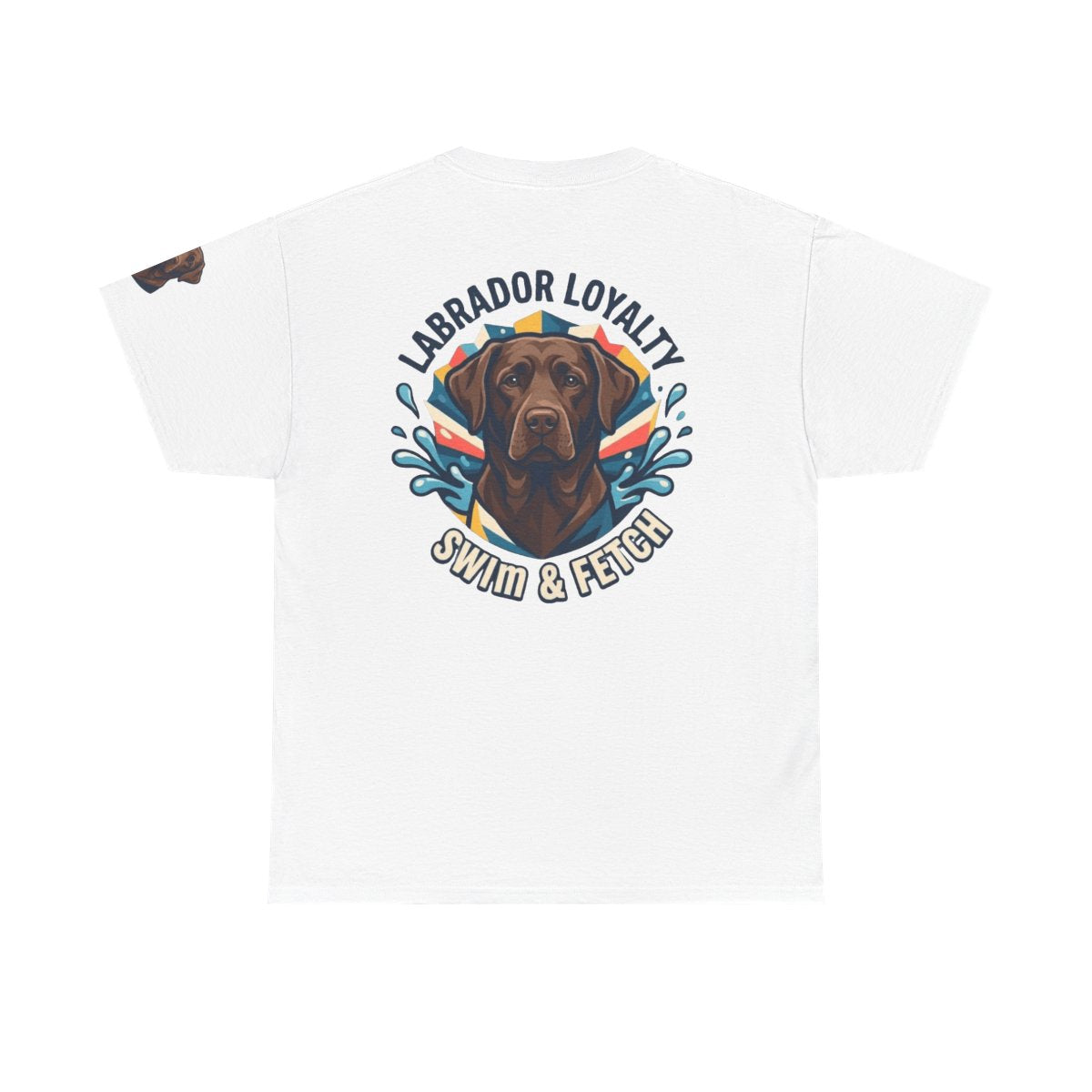 Color: White | Labrador Loyalty Swim Fetch Premium Graphic Tee
