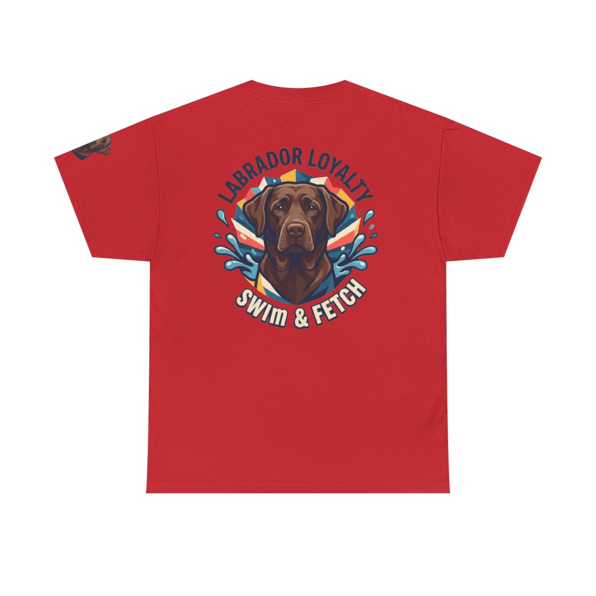 Color: Red | Labrador Loyalty Swim Fetch Premium Graphic Tee