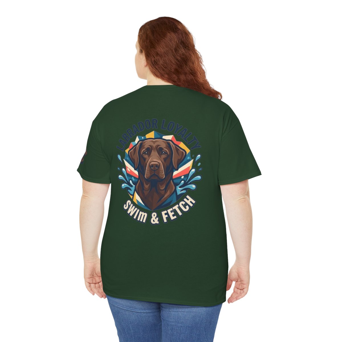 Color: Forest Green | Labrador Loyalty Swim Fetch Premium Graphic Tee