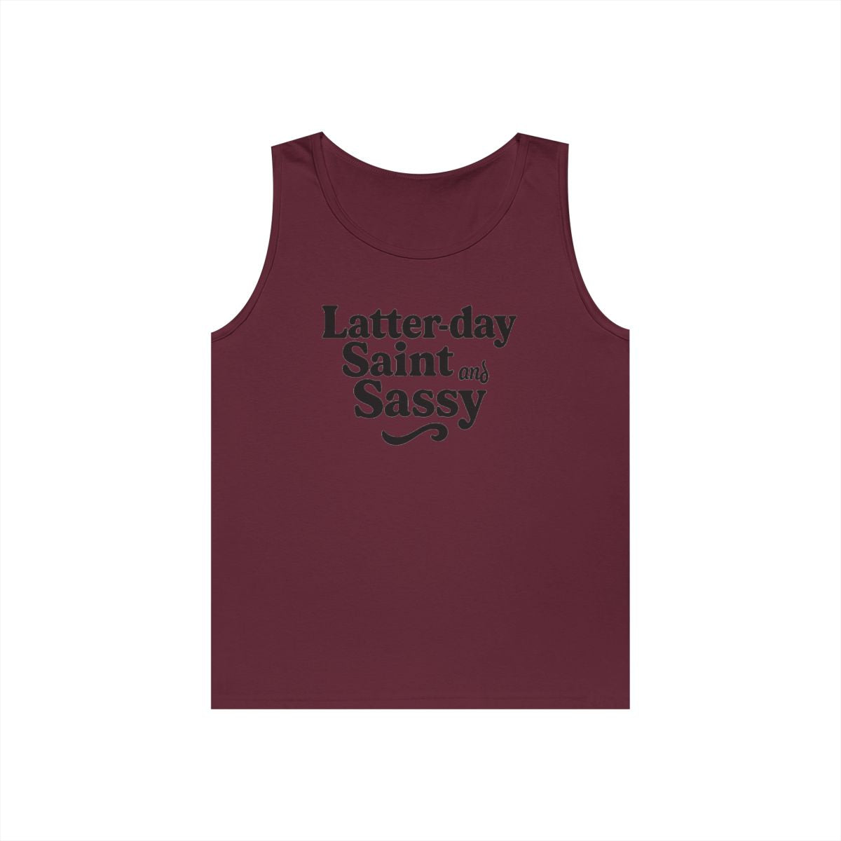 Color: Maroon | Latter Day Saint and Sassy Tank Top