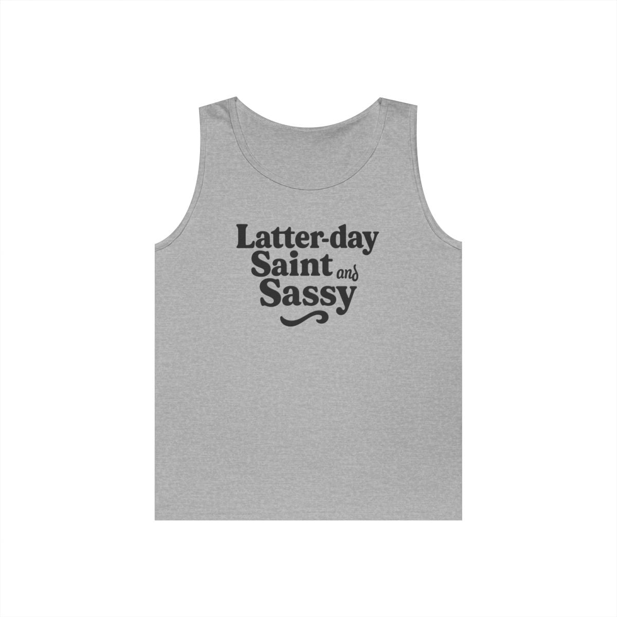 Color: Sport Grey | Latter Day Saint and Sassy Tank Top