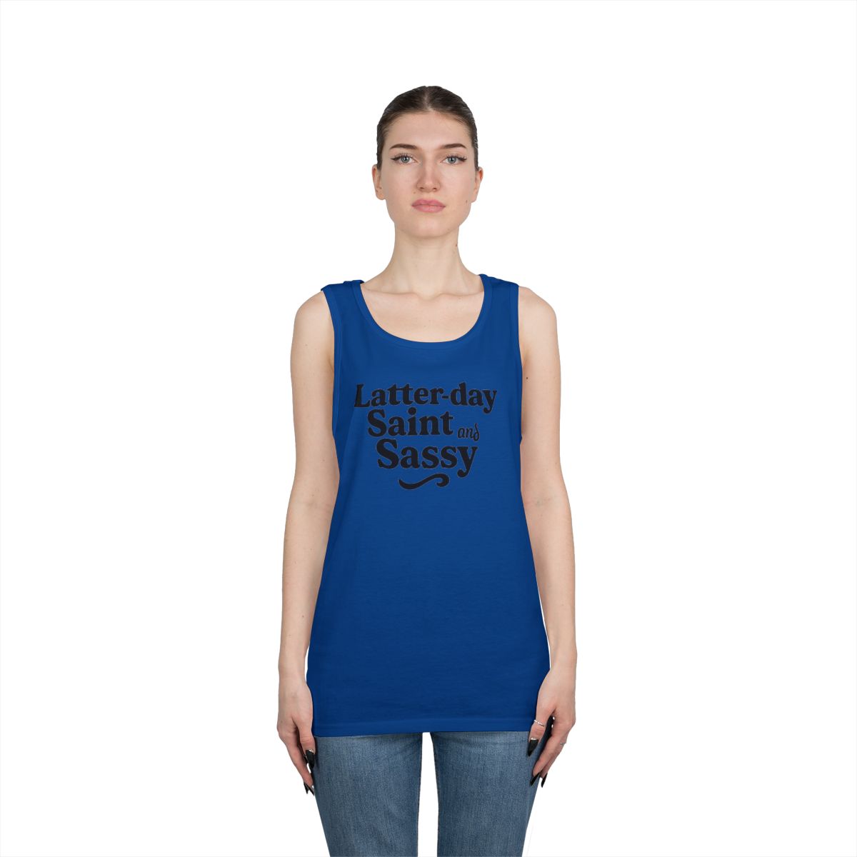 Color: Royal | Latter Day Saint and Sassy Tank Top