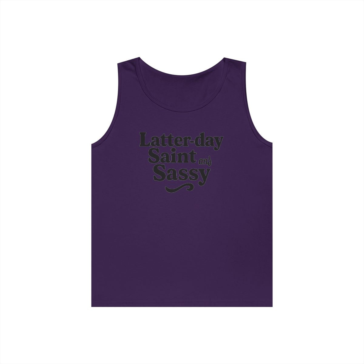 Color: Purple | Latter Day Saint and Sassy Tank Top