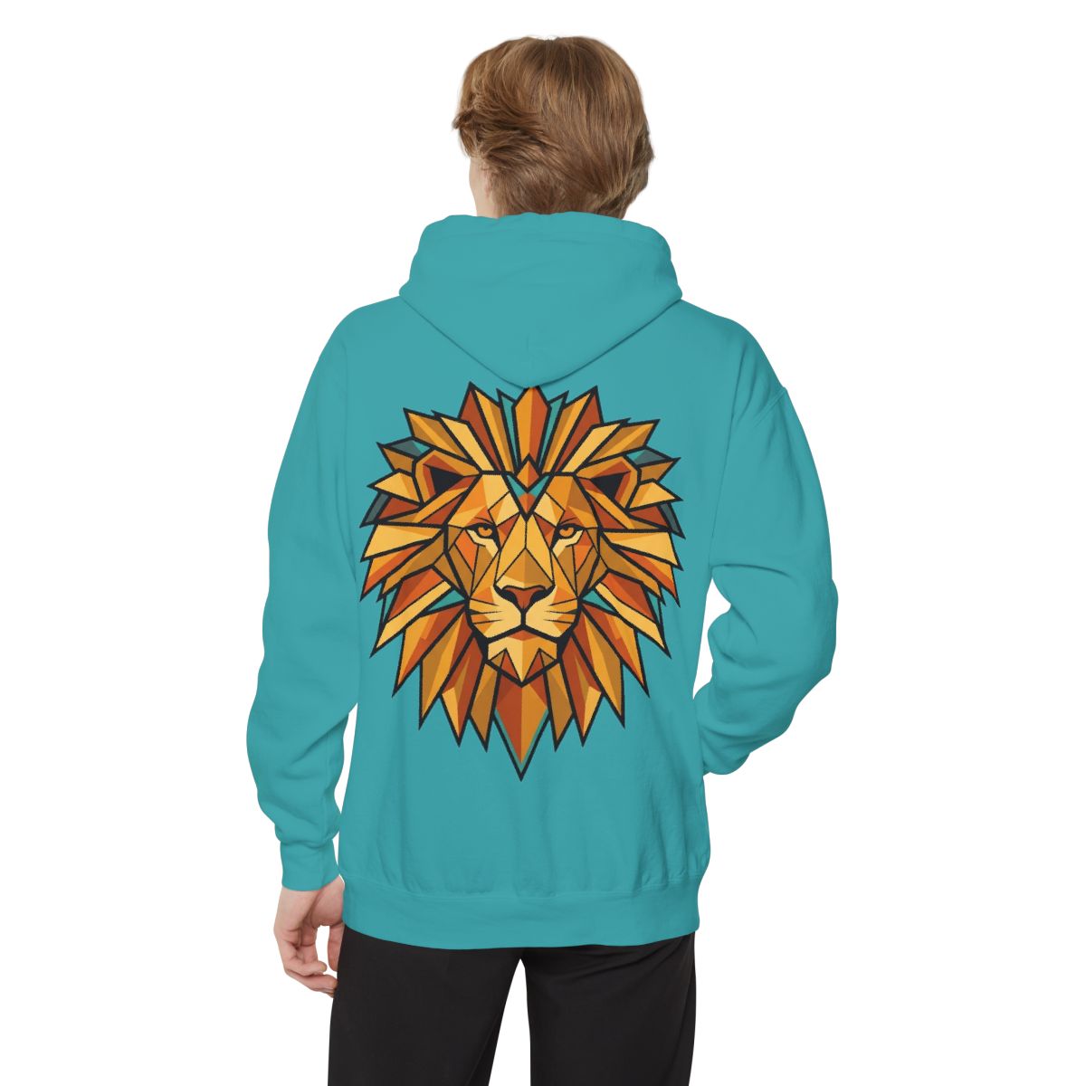 Color: Seafoam | Leo The Solar Lion Garment-Dyed Hoodie