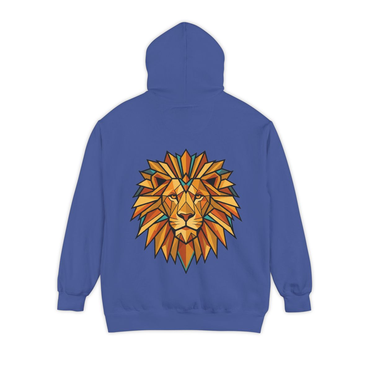 Color: Flo Blue | Leo The Solar Lion Garment-Dyed Hoodie