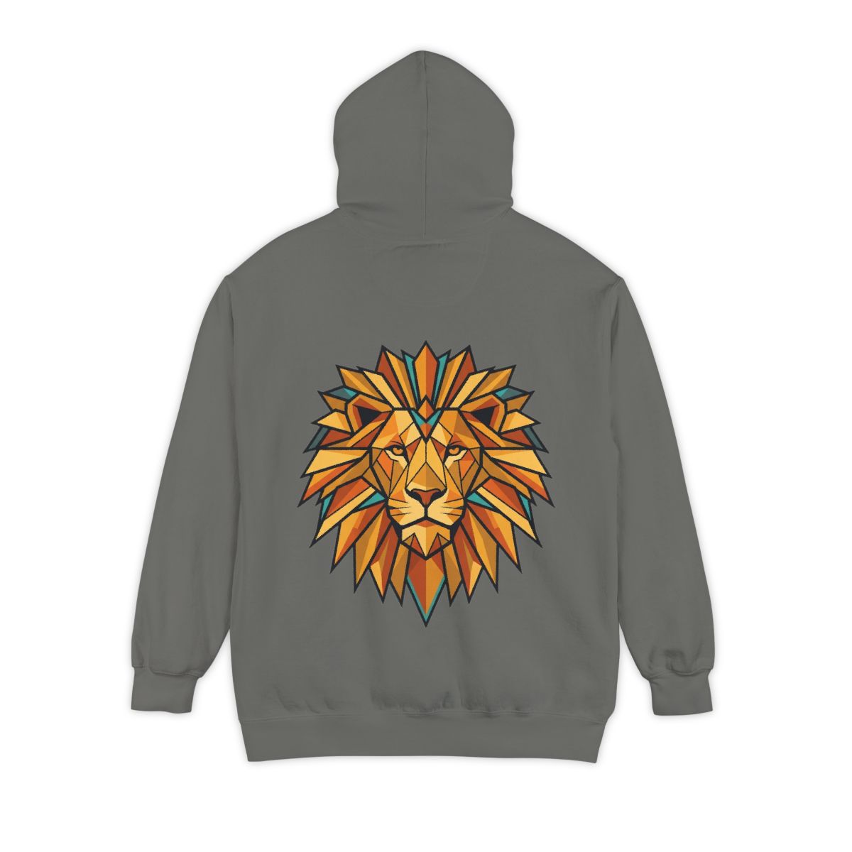 Color: Grey | Leo The Solar Lion Garment-Dyed Hoodie