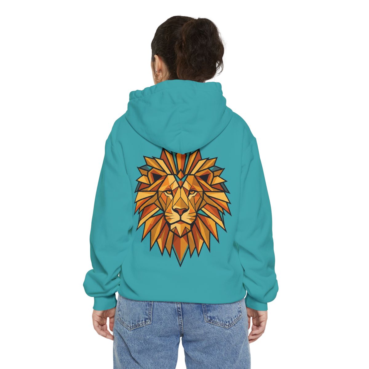 Color: Seafoam | Leo The Solar Lion Garment-Dyed Hoodie