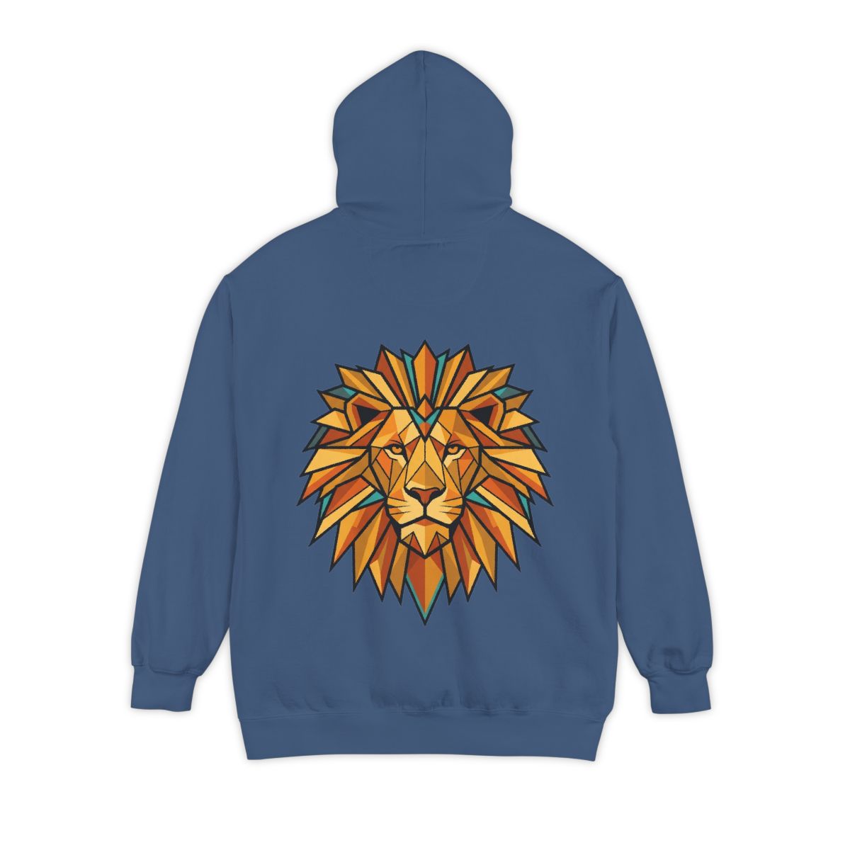 Color: True Navy | Leo The Solar Lion Garment-Dyed Hoodie