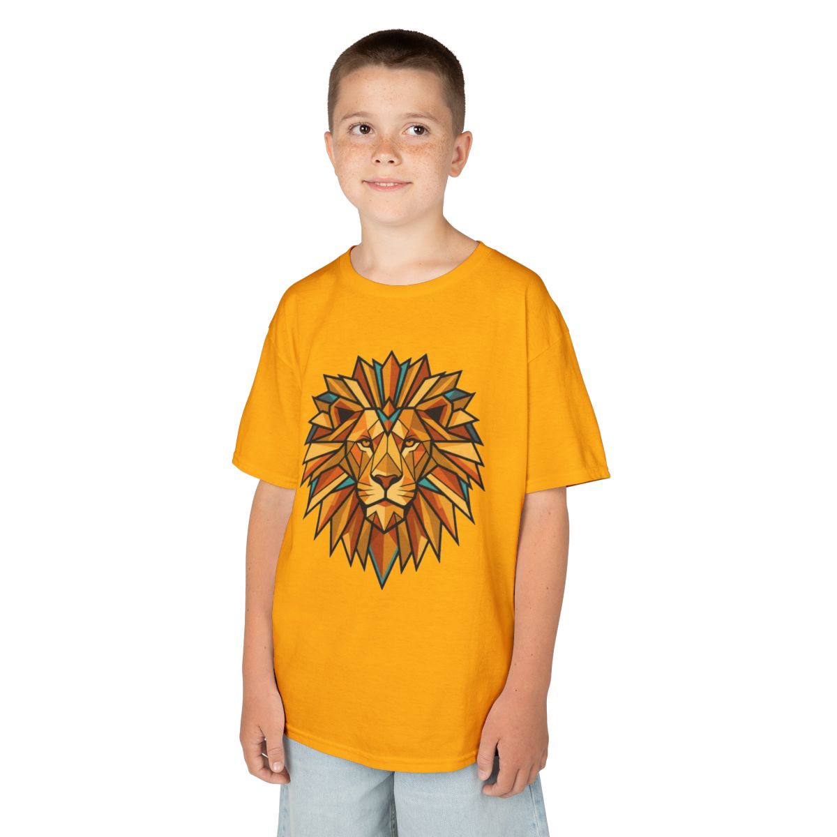 Color: Gold | Leo The Solar Lion Kids Tee