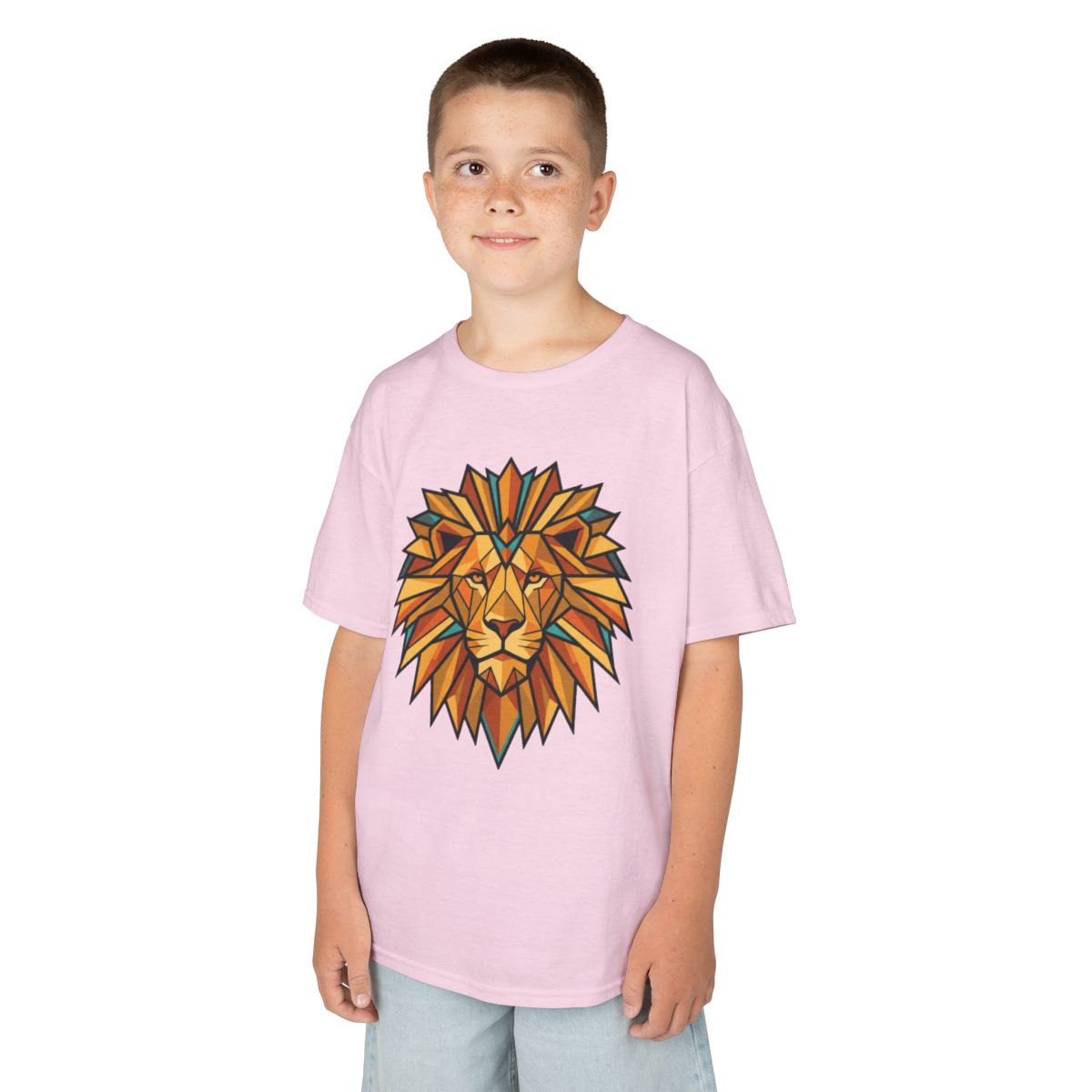 Color: Light Pink | Leo The Solar Lion Kids Tee