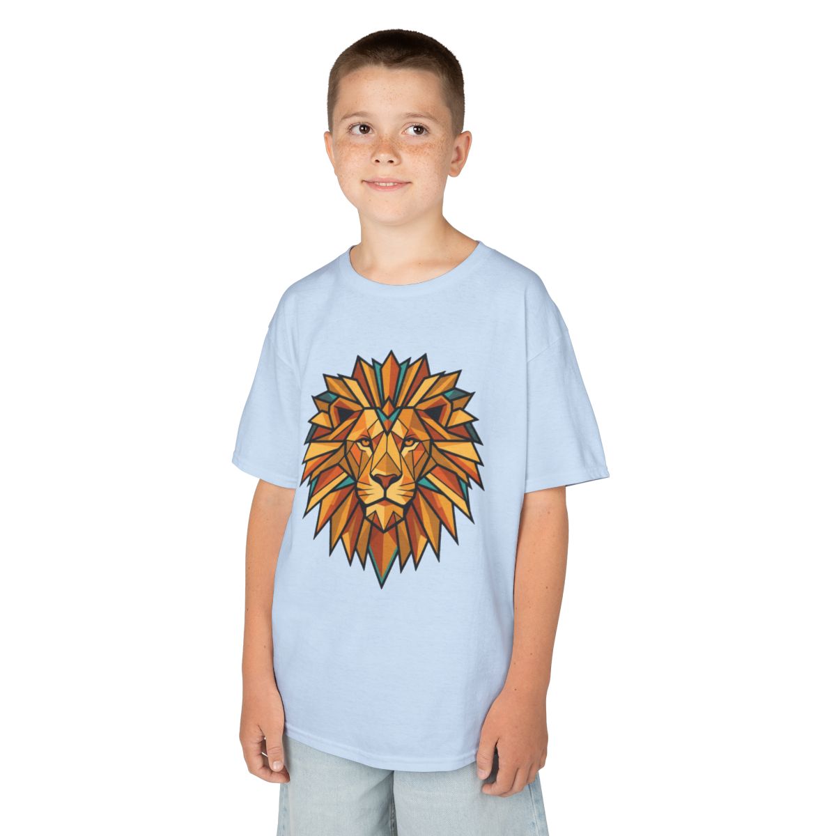 Color: Light Blue | Leo The Solar Lion Kids Tee