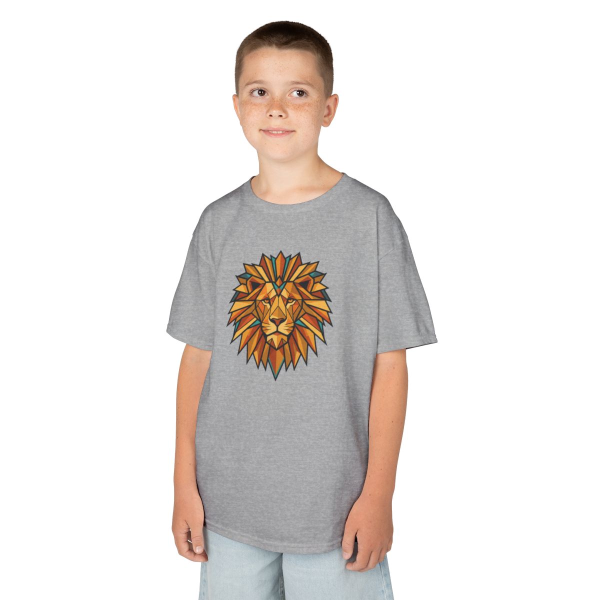 Color: Sport Grey | Leo The Solar Lion Kids Tee