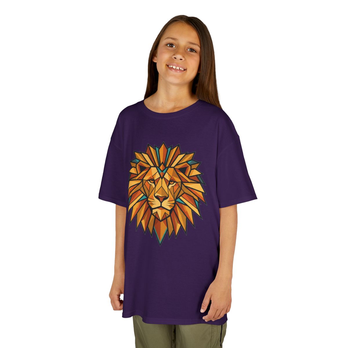 Color: Purple | Leo The Solar Lion Kids Tee