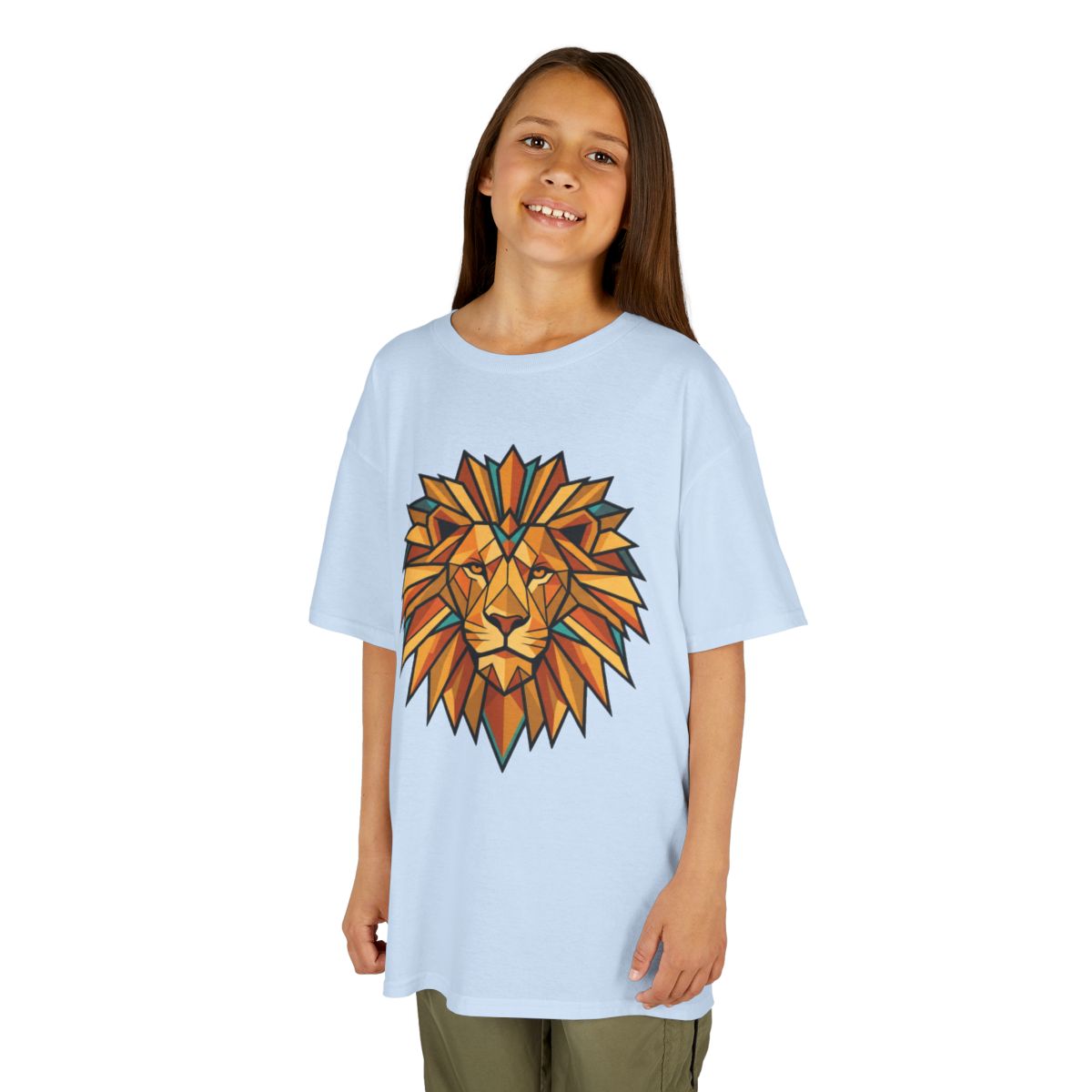 Color: Light Blue | Leo The Solar Lion Kids Tee