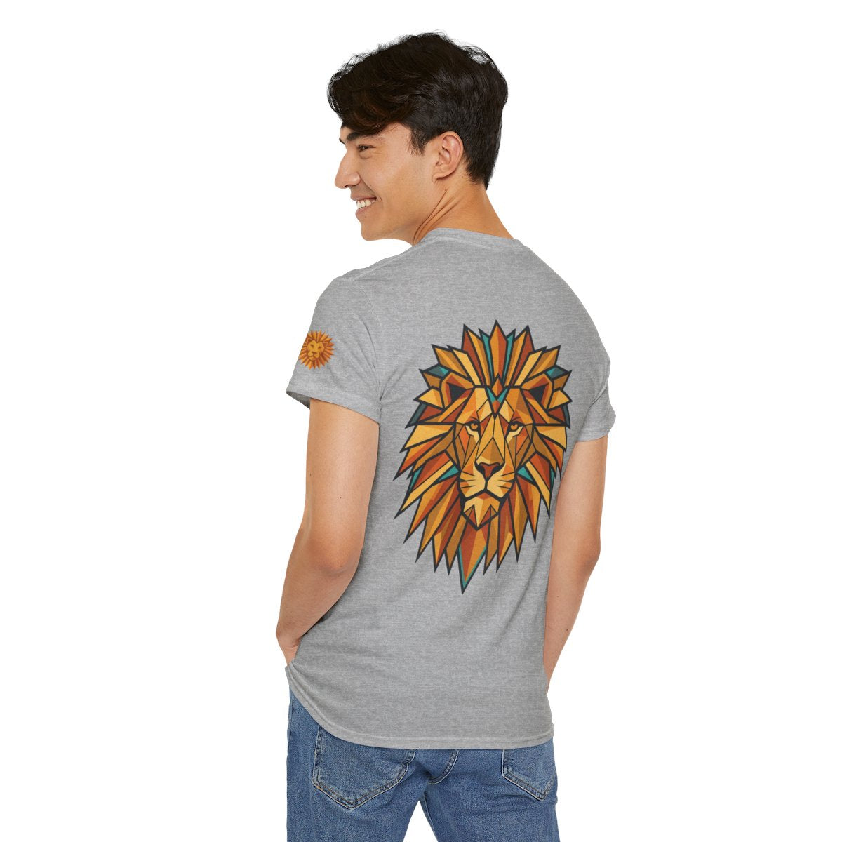 Color: Sport Grey | Leo The Solar Lion Premium Graphic Tee